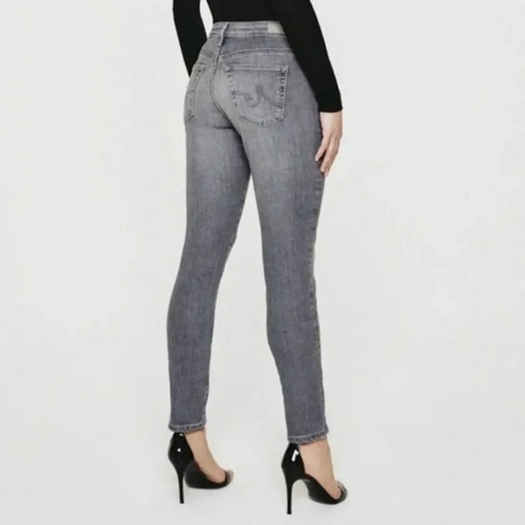 AG Adriano Goldschmied Gray Distressed The Legging Ankle Skinny Jeans 26 - Picture 1 of 5